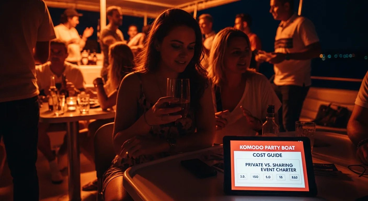 Komodo Party Boat Cost: Yacht + DJ + Catering Breakdown