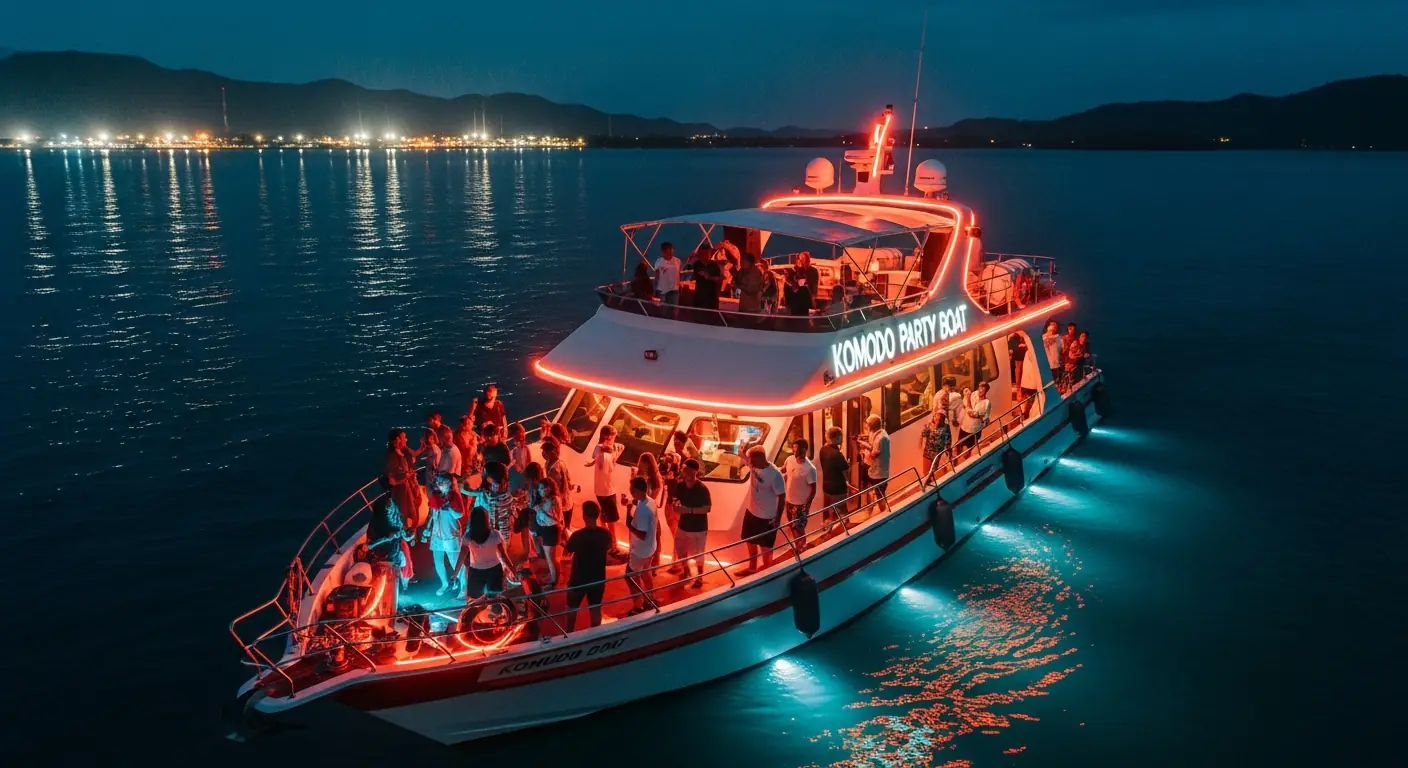Komodo Party Boat — Yacht Event Charter for Celebrations Labuan Bajo